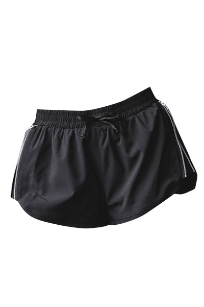 Yoga running fashion with lining quick-drying, breathable and anti-glare Sports shorts women's fitness hot pants Sports hot pants Sports wide pants Breathable sports pants SKSP031 detail view-3